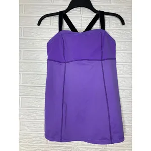 Lululemon athletica catch me tank power purple Running‎ athletic women's size 8 thumbnail 3