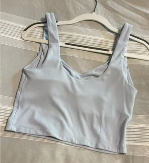 Aerie Top Tank Crop blue thumbnail 1