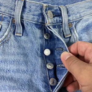 Levi's 501 Skinny Jeans Womens 24‎ High Rise Light Wash Distressed Denim 24x28 thumbnail 7