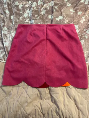 NWOT Blushing Brunette Colorblock Halter Neck Faux Suede Studded Skirt Set Sz XL thumbnail 6