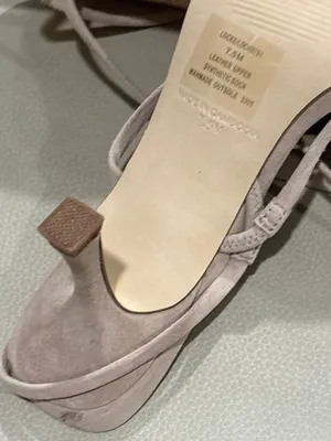 Steve Madden Locke Sandals in Taupe Raffia Tan 7.5 with box Womens high heels thumbnail 8