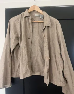 Vintage Linen Button Down Size L thumbnail 1