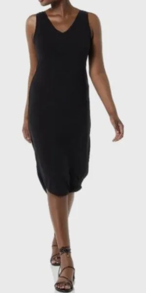 Daily Ritual Women's Jersey Regular-Fit Sleeveless v-Neck‎ Midi Dress Size L thumbnail 1