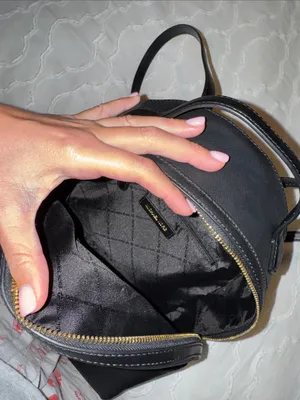 Michael Kors Black Saffiano Backpack with Gold Hardware thumbnail 2