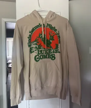 Luke Combs Hoodie Tan thumbnail 1