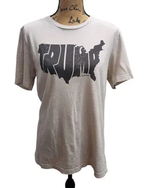 Canvas Bella USA Strong Trump‎ Patriot Graphic T-Shirt Top Women's Large thumbnail 1