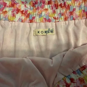 Kori Pink and White Tiered Skater Mini Skirt thumbnail 3