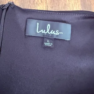 Lulus Black Sleeveless Skater Dress Boatneck Fit Flare Womens Large w pockets‎ thumbnail 6