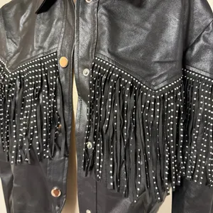 Beavely Fringe Jacket Black Size L thumbnail 5
