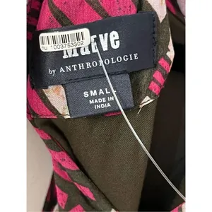 Anthropologie Maeve Kelli Halter Maxi Dress Pink Small thumbnail 7
