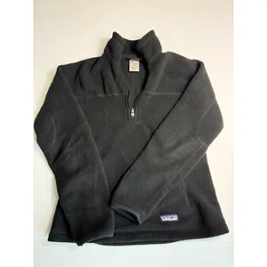 Patagonia Synchilla Fleece Pullover Jacket‎ Womens XS Black Quarter Zip thumbnail 5