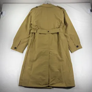 A New Day Womens Double Breasted Trench Coat Tan Khaki Oversized XS New Tags Quiet Luxury thumbnail 3