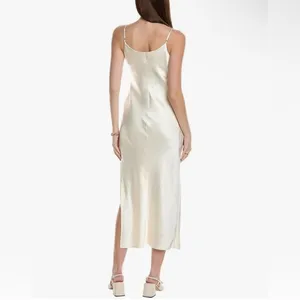 Kenneth Cole Women's Satin Cowl-Neck Maxi Slip Dress thumbnail 4