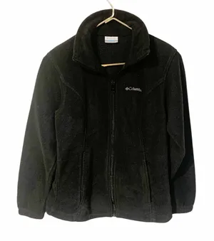Columbia Womens Medium‎ Black Full Zip Up Fleece Jacket thumbnail 1