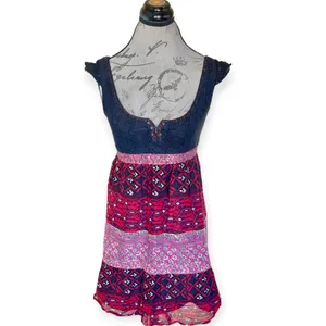 Free People Dress Mini Crochet Sz 8 thumbnail 2