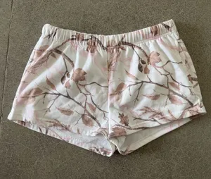 Pink and White Camo Sweatshorts thumbnail 1
