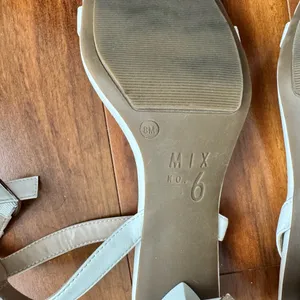 Mix No. 6 Alyanna Sandal in White | Size 8 thumbnail 5