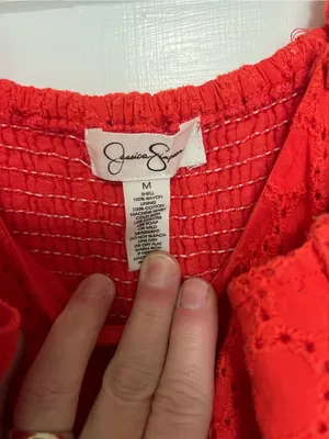 Jessica Simpson Coral Midi Dress with Twisted Shoulder Straps thumbnail 3