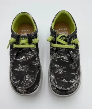 Ariat x Western Aloha Men’s 9.5D Black Print Casual Shoes 10044510 thumbnail 1