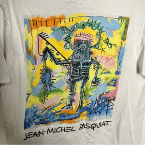 Jean-Michel Basquiat fishing‎ tee unisex size medium thumbnail 4