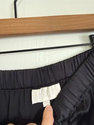ALEXIS Strapless Silk Black Wide Leg Jumpsuit thumbnail 7