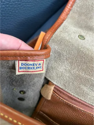 Vintage Dooney & Bourke leather messenger bag purse USA thumbnail 7