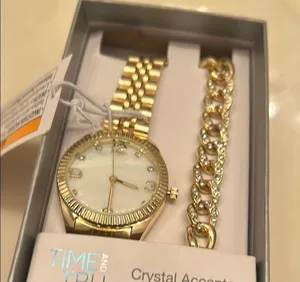 Time and Tru Gold Watch and Bracelet Set Elegant Accessories thumbnail 14