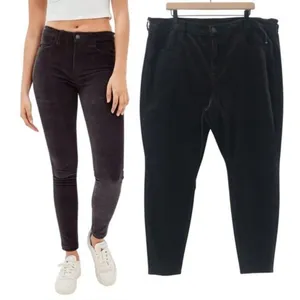 American Eagle Women’s Hi-Rise Black Corduroy Jeggings Pants – Size 6S thumbnail 10