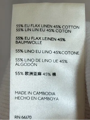 Free People We the Free White Tee Size XL Linen Cotton Shirt Top thumbnail 8