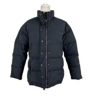 LL Bean Black and Pink Puffer Feather Down Puffer Full Zip Ski Winter Jacket M thumbnail 8