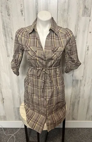 Plaid dress Brown Size 6 thumbnail 1