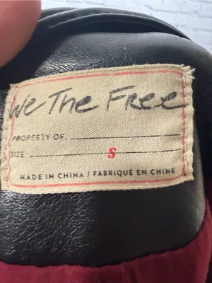 We the free heartbreaker Vintage inspired Black Leather Biker Jacket small thumbnail 13