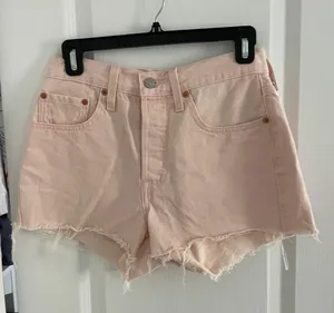 Levi’s Pink Jean Shorts thumbnail 1