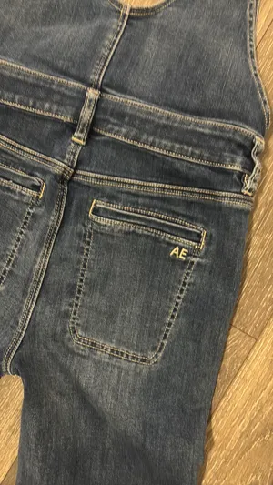American Eagle Super stretch Flare Overalls thumbnail 4