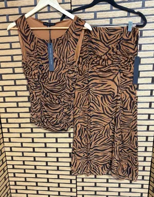Jane + Delancey Brown And Black‎ Mesh Skirt Set Size Small thumbnail 1