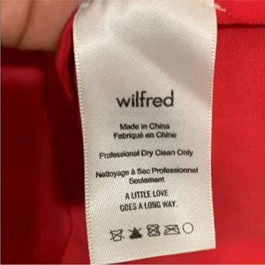 Aritzia Wilfred Red One-Shoulder Blouse - L thumbnail 4