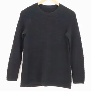 COS Textured Bubble Knit Sweater Womens Size M Black Minimalist‎ Cotton Pullover thumbnail 1