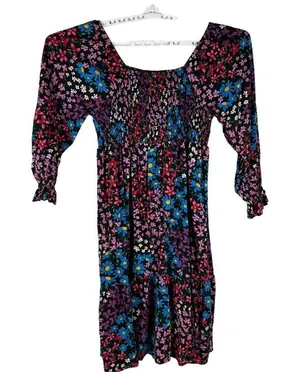 Terra & Sky Women's Floral Print Dress 1X (16W-18W) 100% Cotton Made In China thumbnail 3