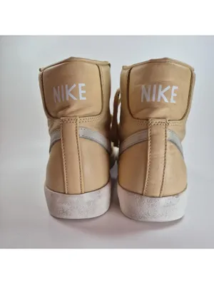 Nike Shoes Womens 9 Blazer High Top Sneakers White Faux Leather thumbnail 5