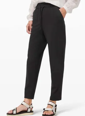 Lululemon Keep Moving Pant 7/8 High-Rise Drawstring Waist in Black W1632 Sz 4 thumbnail 1