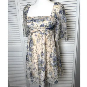Abercrombie & Fitch Emerson Angel Sleeve Mini Dress Floral NWT Size Small thumbnail 4