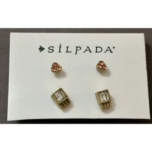 SILPADA “Color Riot” Set/2 Brass Post Earrings - KRP0052 - New In Box - Rare/HTF thumbnail 2
