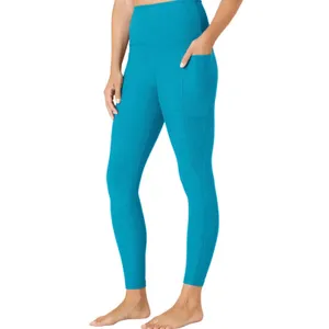 Beyond Yoga Spacedye Out‎ of Pocket High Waisted Midi Leggings Teal Blue XL NWOT thumbnail 4
