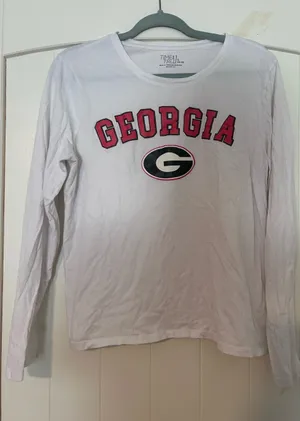 Georgia Bulldogs Womens Large Tshirt - Time and Tru thumbnail 1