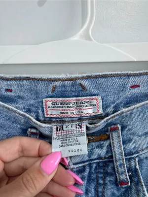 Vintage 80s Guess by Georges Marciano High Waist Mom Jeans Rare Crest Patch 24 thumbnail 6