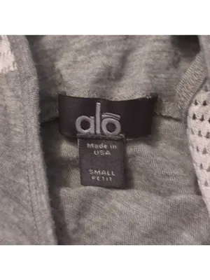 Alo yoga gray and white tank top size small petit thumbnail 3