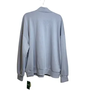Halara Cloudful Mock Neck Oversized Sweatshirt Light Blue Grey Women Large NWT thumbnail 3