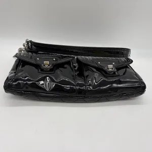 Vtg Y2K Coach Poppy Purse Liquid Gloss Turn Lock Black Quilted Pink Lining 18678 thumbnail 11