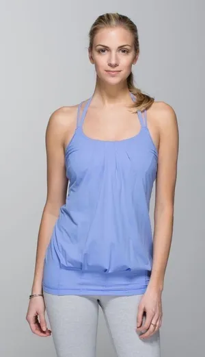 Lululemon Flow & Go Tank Top Lullaby Blue/Purple Unpadded Bra Size 4 thumbnail 1