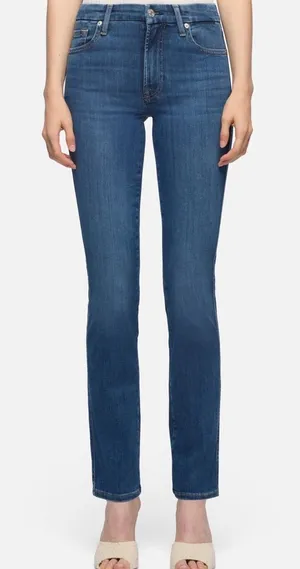 Seven For‎ All Mankind Kimmie Straight Denim Jeans thumbnail 1